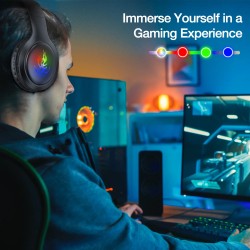Audífonos Inalámbricos gamer Aut202 Bluetooth 5.1 De Diadema.