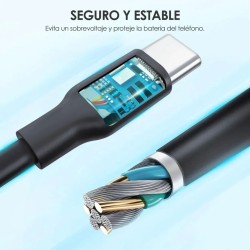 Cable usb Tipo C 2.1A (2 METROS)