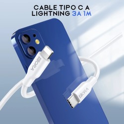 Cable USB-C a iPhone Lightning 1 Metro 3A CAB258