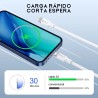 Cable USB-C a iPhone Lightning 1 Metro 3A CAB258