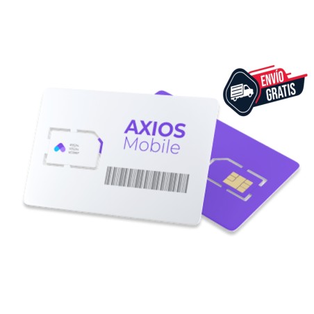 CHIPS AXIOS MOBILE CON 190 DE SALDO Y ENVIO GRATIS PARA PORTABILIDAD CONSERVANDO TU NUMERO