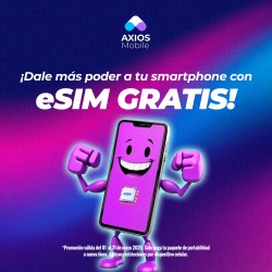 CHIPS AXIOS MOBILE CON 190 DE SALDO Y ENVIO GRATIS PARA PORTABILIDAD CONSERVANDO TU NUMERO