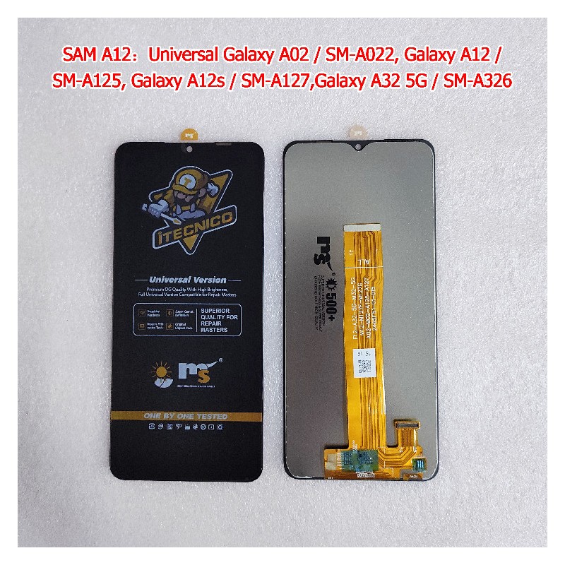 Display Samsung A12 MS iTECNICO Alta Calidad