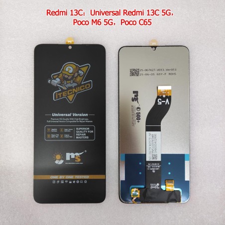 Display Xiaomi Redmi 13C/13C 5G/Poco M6 5G/Poco C65 MS iTECNICO Alta Calidad