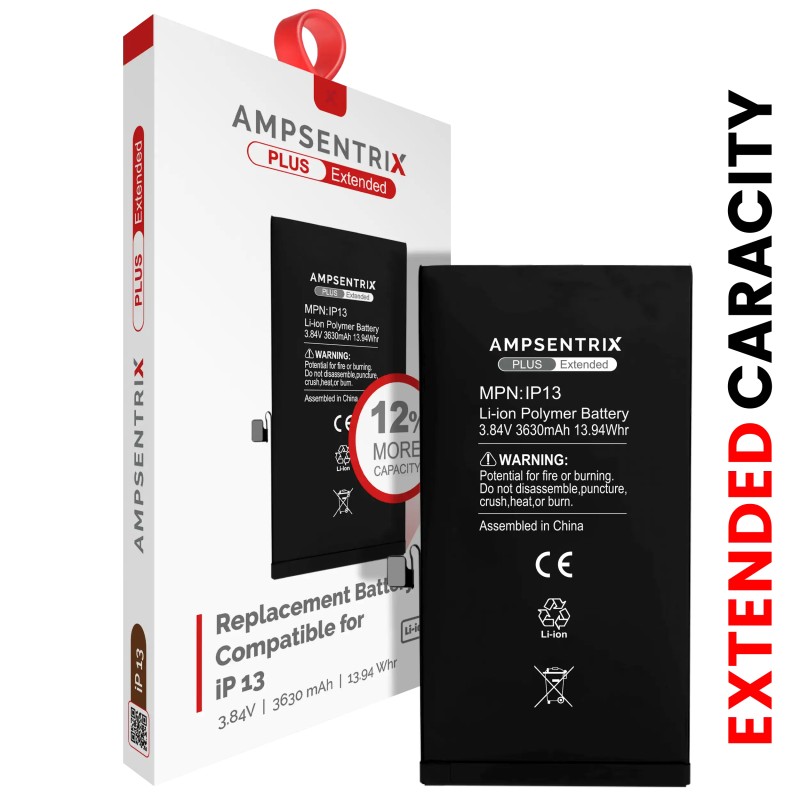 Batería para iPhone 13 (AmpSentrix Plus Extended)
