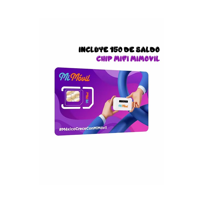 CHIP MIFI MIMOVIL ALTAN REDES CON 150 DE SALDO