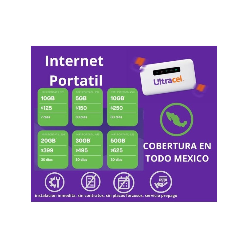 ULTRACEL MIFI 4G LTE Internet Portátil