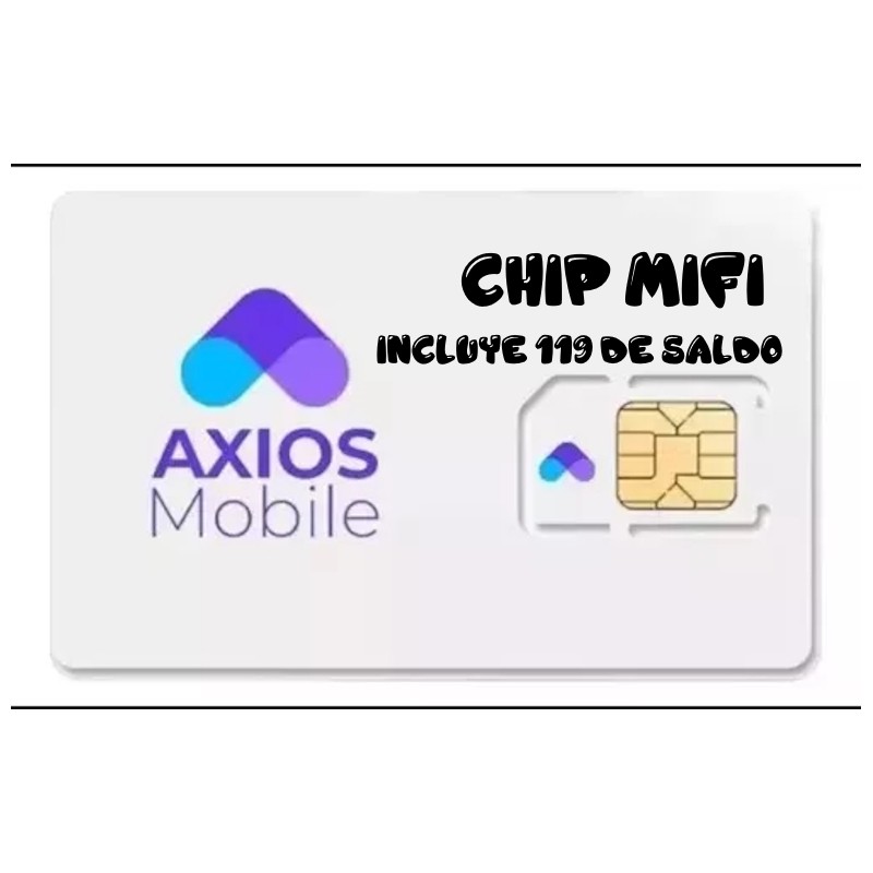 CHIP MIFI AXIOS MOBILE PARA MODEM PORTATIL