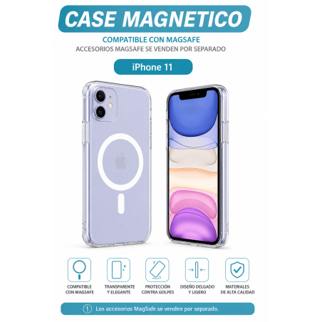 Funda Acrigel Transparente Magnética compatible con iPhone 11