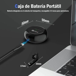 Audífonos Inalámbricos Bluetooth 1Hora AUT119 Negros