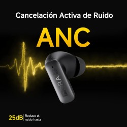 Audífonos Inalámbricos Bluetooth 5.4 1Hora AUT211 Negros con ANC