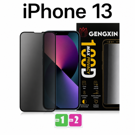 Mica Privacidad 100DMP iPhone 13 13 Pro 14 16e Antiespía