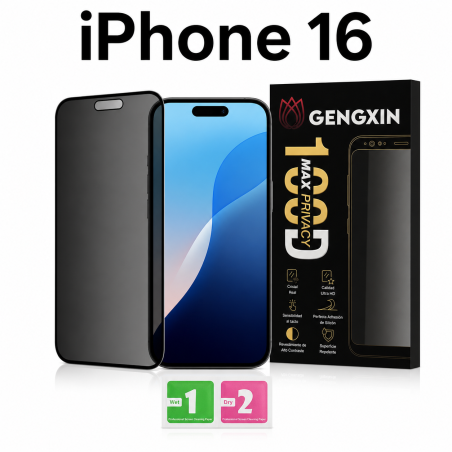 Mica Privacidad 100DMP iPhone 16 Antiespía