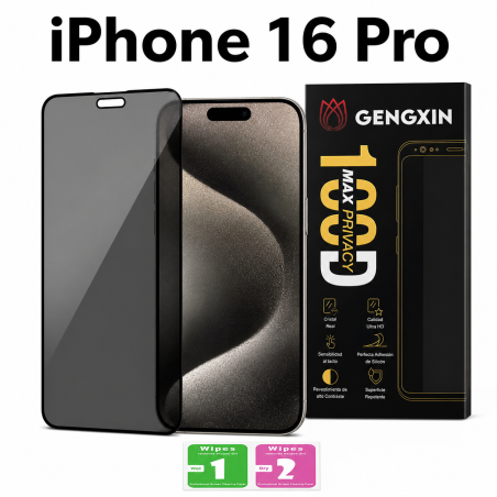 Mica Privacidad 100DMP iPhone 16 Pro y iPhone 17