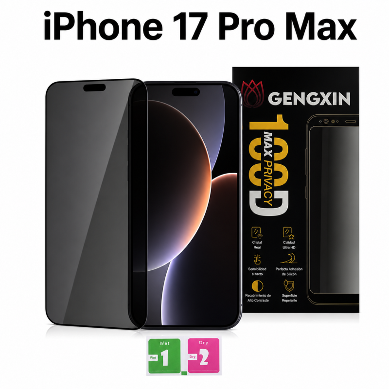 Mica Privacidad 100DMP iPhone 17 Pro Max Antiespía